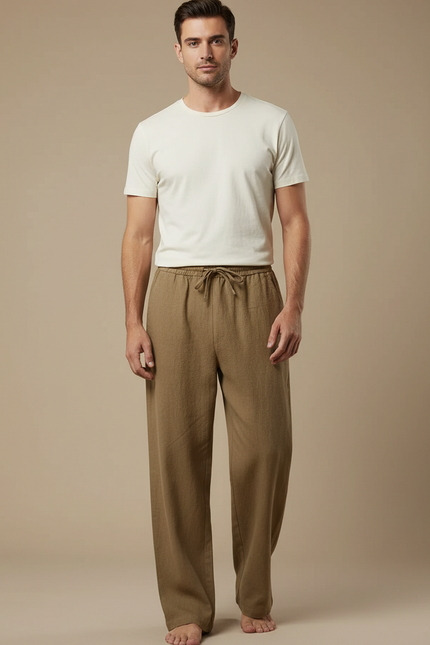 Pantalon Été Marron - Kaki Lin