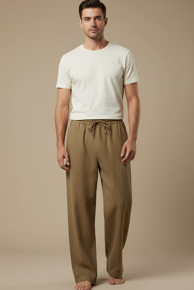 Pantalon Été Marron - Kaki Lin