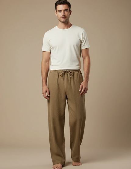 Pantalon Été Marron - Kaki Lin