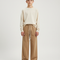 Pantalon Marron Ample Coton Décontracté Élastique Garçon - Molleton