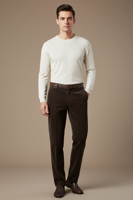 Pantalon Marron Fa73 - Cordé