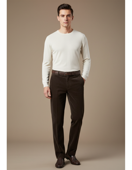Pantalon Marron Fa73 - Cordé