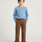 Pantalon Marron Évasé Volants Rouge Enfant - Molleton