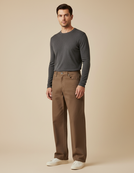 Pantalon Marron Foncé Homme - Jean
