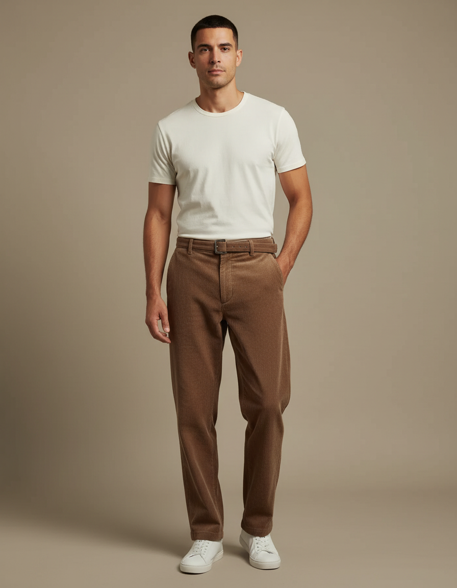 Pantalon Marron 3aa9 - Cordé