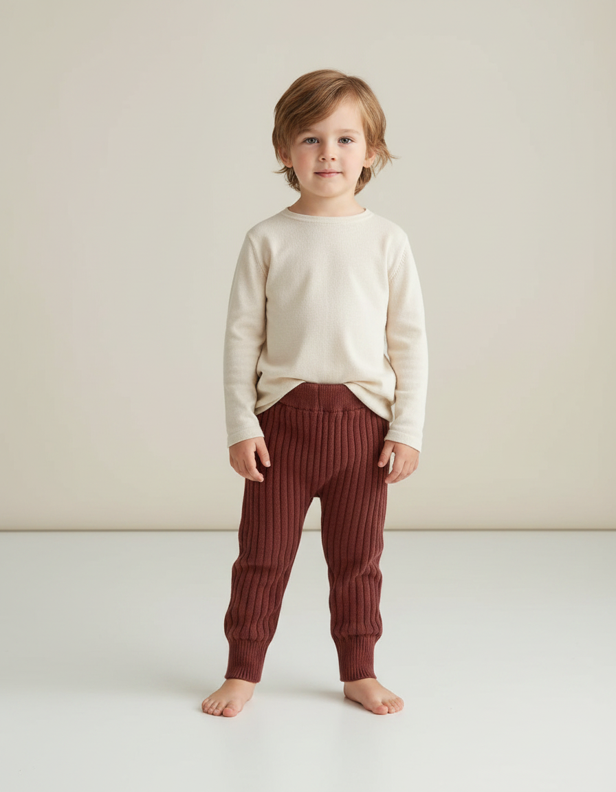 Pantalon Marron 59a3 - Maille
