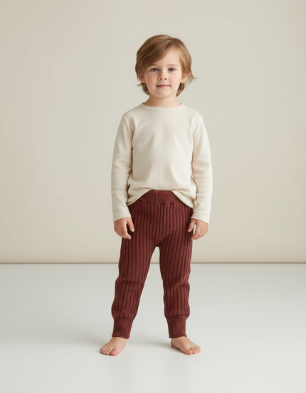 Pantalon Marron 59a3 - Maille