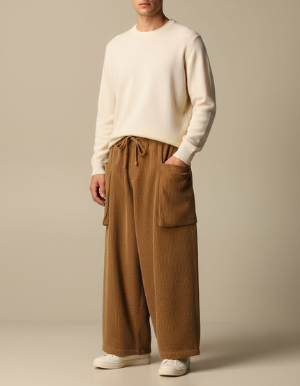 Pantalon Velours Marron - Cordé