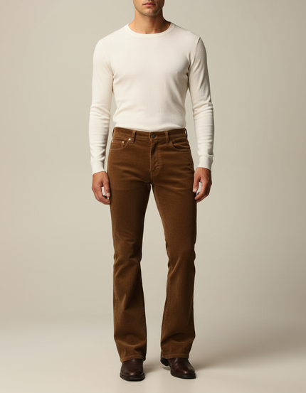 Pantalon Marron F15a - Cordé
