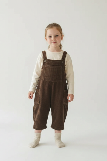 Combi Pantalon Marron - Cordé