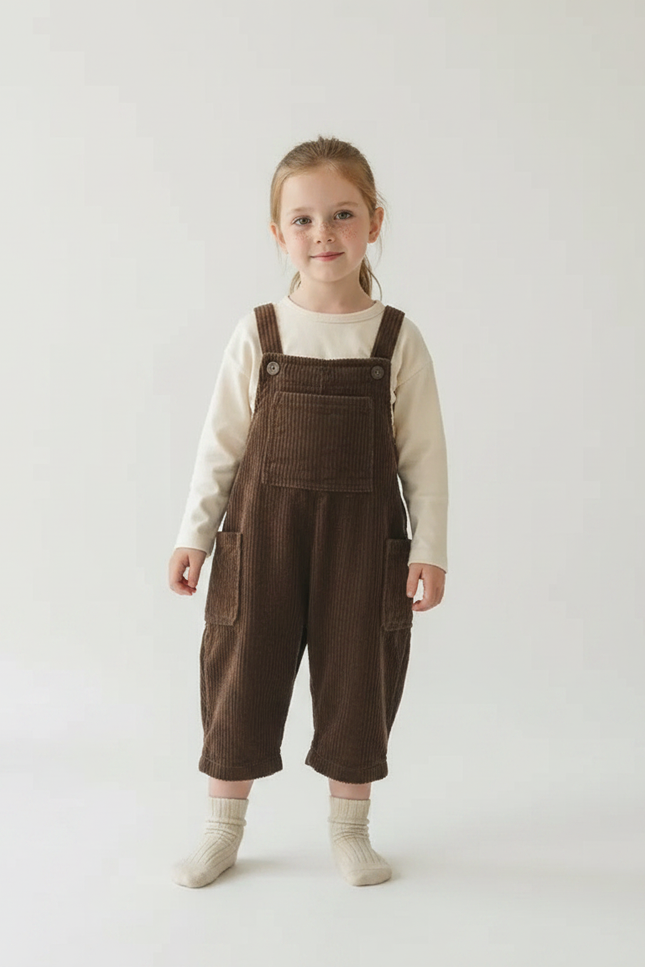 Combi Pantalon Marron - Cordé