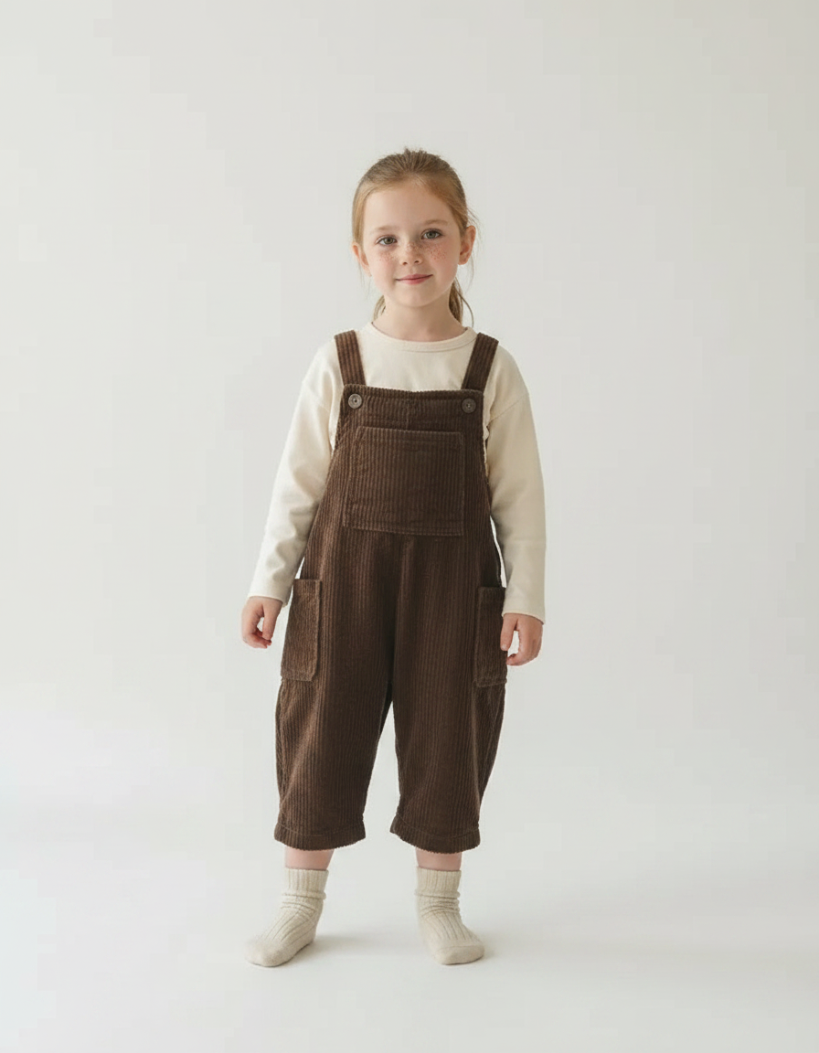 Combi Pantalon Marron - Cordé