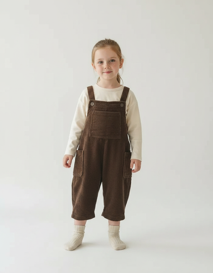 Combi Pantalon Marron - Cordé