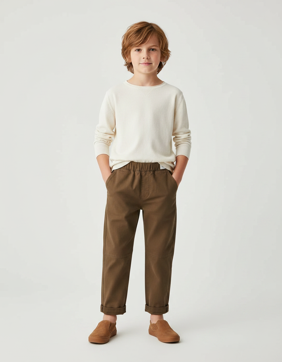 Pantalon Carpenter Marron - Kaki Toile