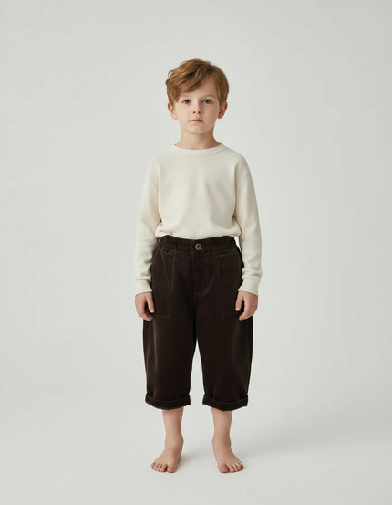 Pantalon Marron E012 - Cordé