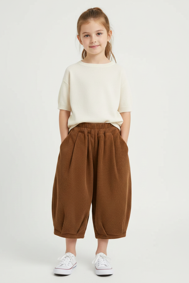 Pantalon Marron 3cc3 - Cordé