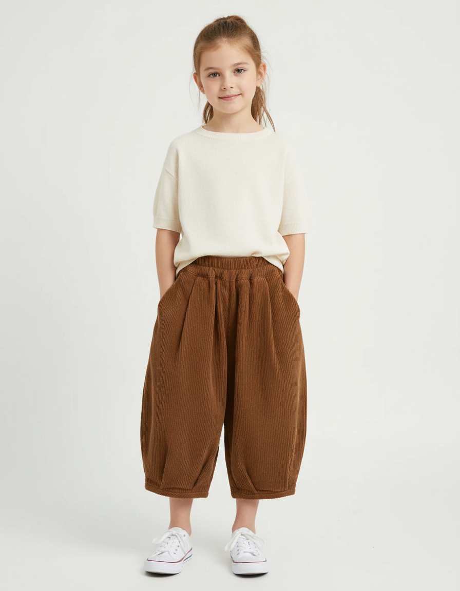 Pantalon Marron 3cc3 - Cordé