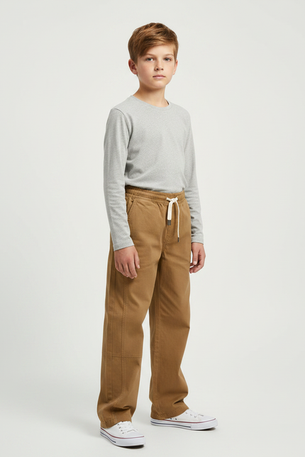 Pantalon Marron C544 - Toile