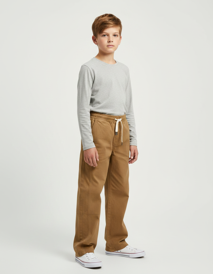 Pantalon Marron C544 - Toile