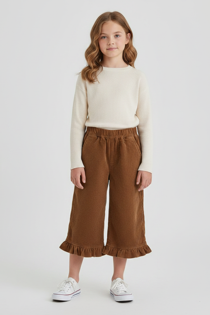 Pantalon Capri Marron - Cordé