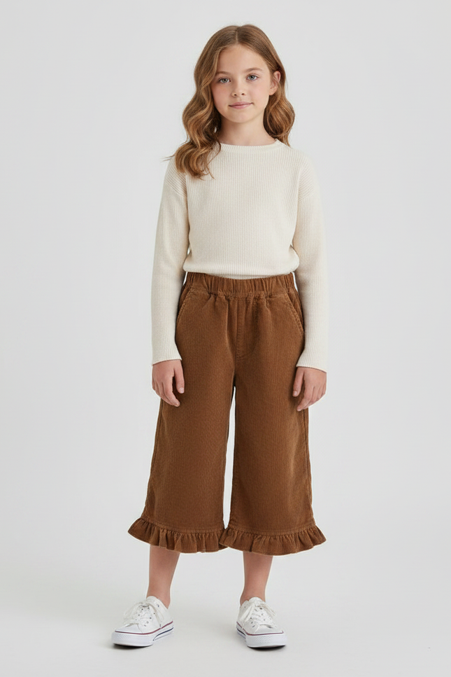 Pantalon Capri Marron - Cordé