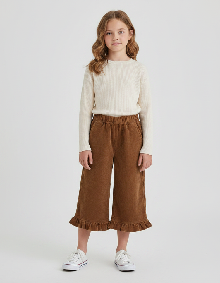 Pantalon Capri Marron - Cordé