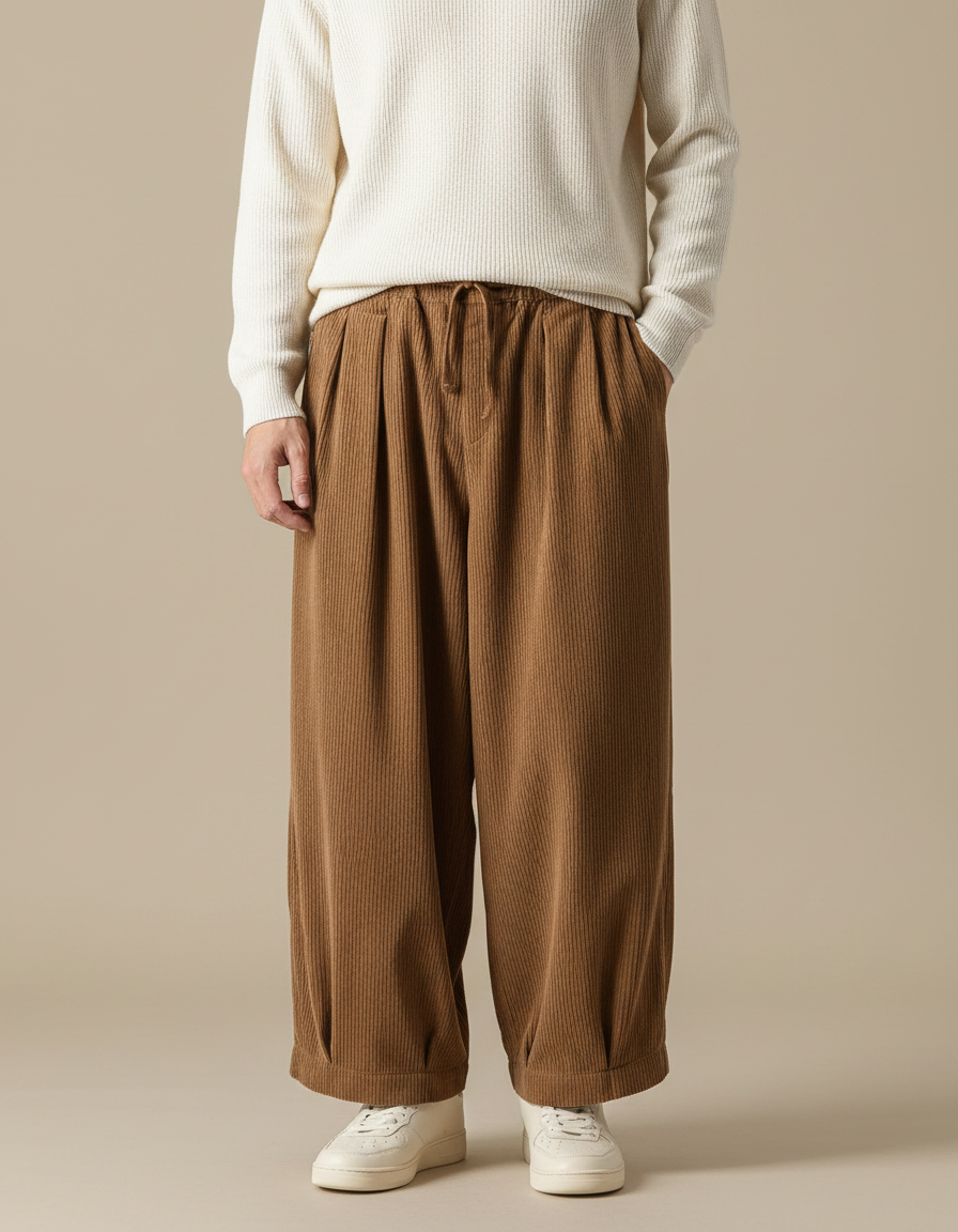 Pantalon Marron C8be - Cordé