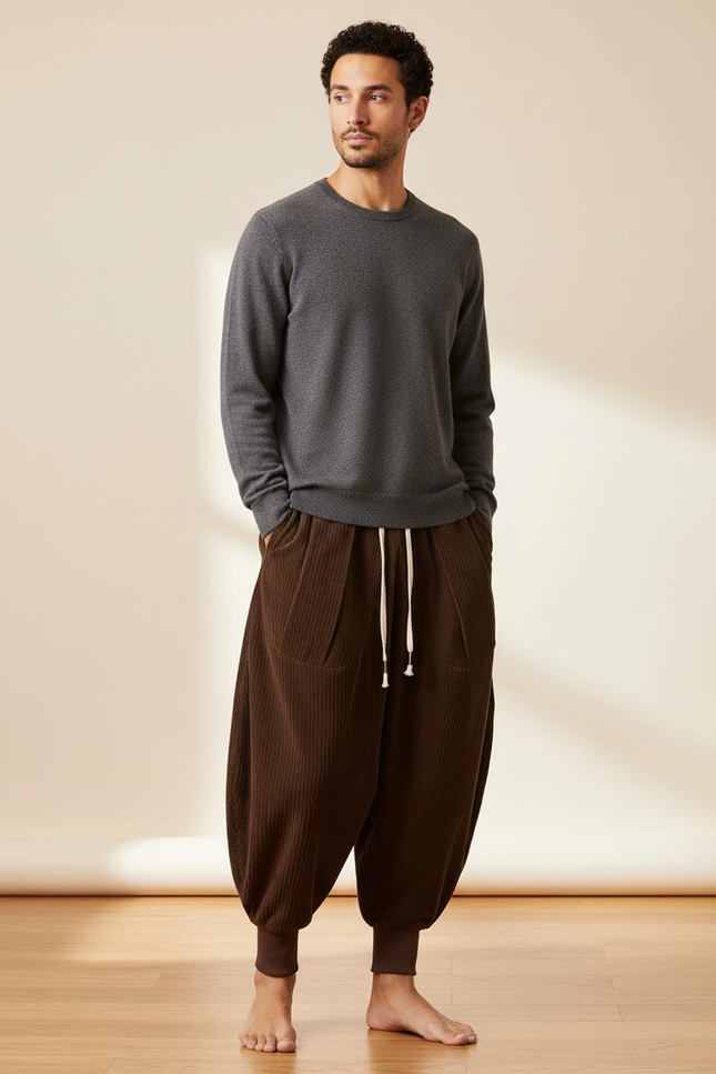 Pantalon Marron 0e85 - Cordé