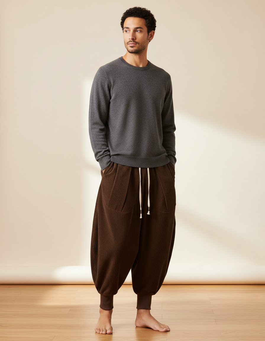 Pantalon Marron 0e85 - Cordé