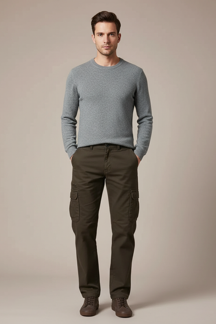 Pantalon Marron 3062 - Kaki Toile