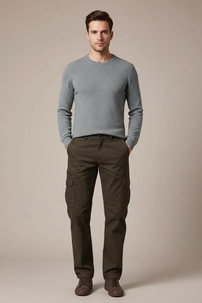 Pantalon Marron 3062 - Kaki Toile