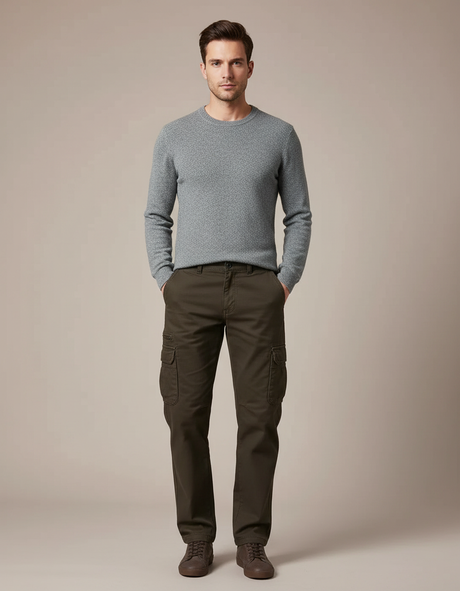 Pantalon Marron 3062 - Kaki Toile