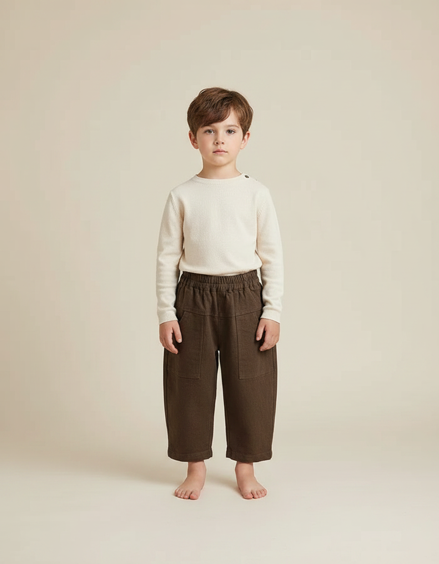Pantalon Marron 0e09 - Laine
