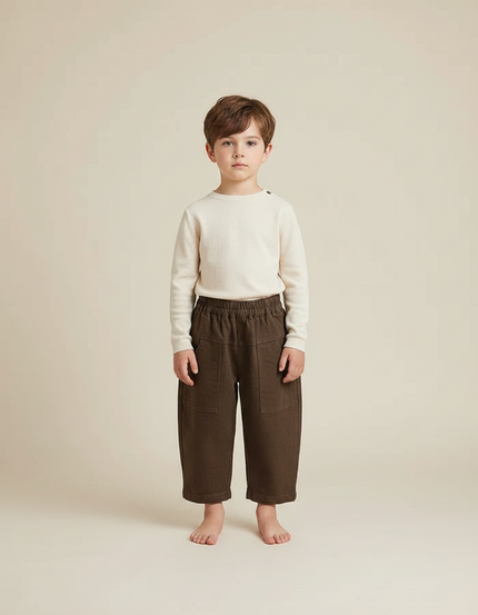 Pantalon Marron 0e09 - Laine