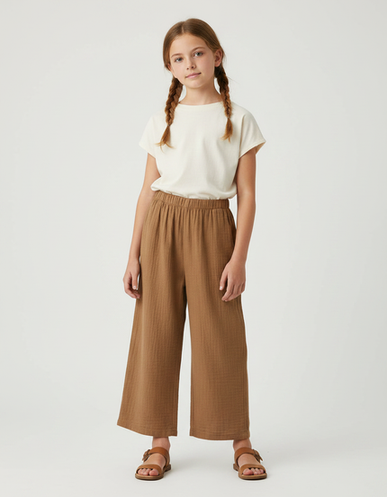 Pantalon Marron 78e9 - Coton