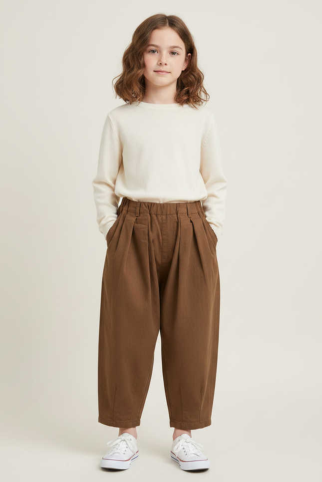Pantalon Marron B6b1 - Toile