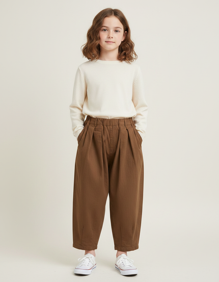 Pantalon Marron B6b1 - Toile