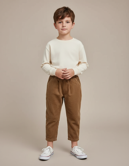 Pantalon Marron 22b7 - Cordé