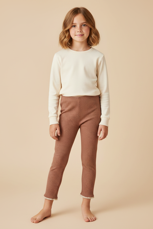 Pantalon Marron 6f03 - Maille