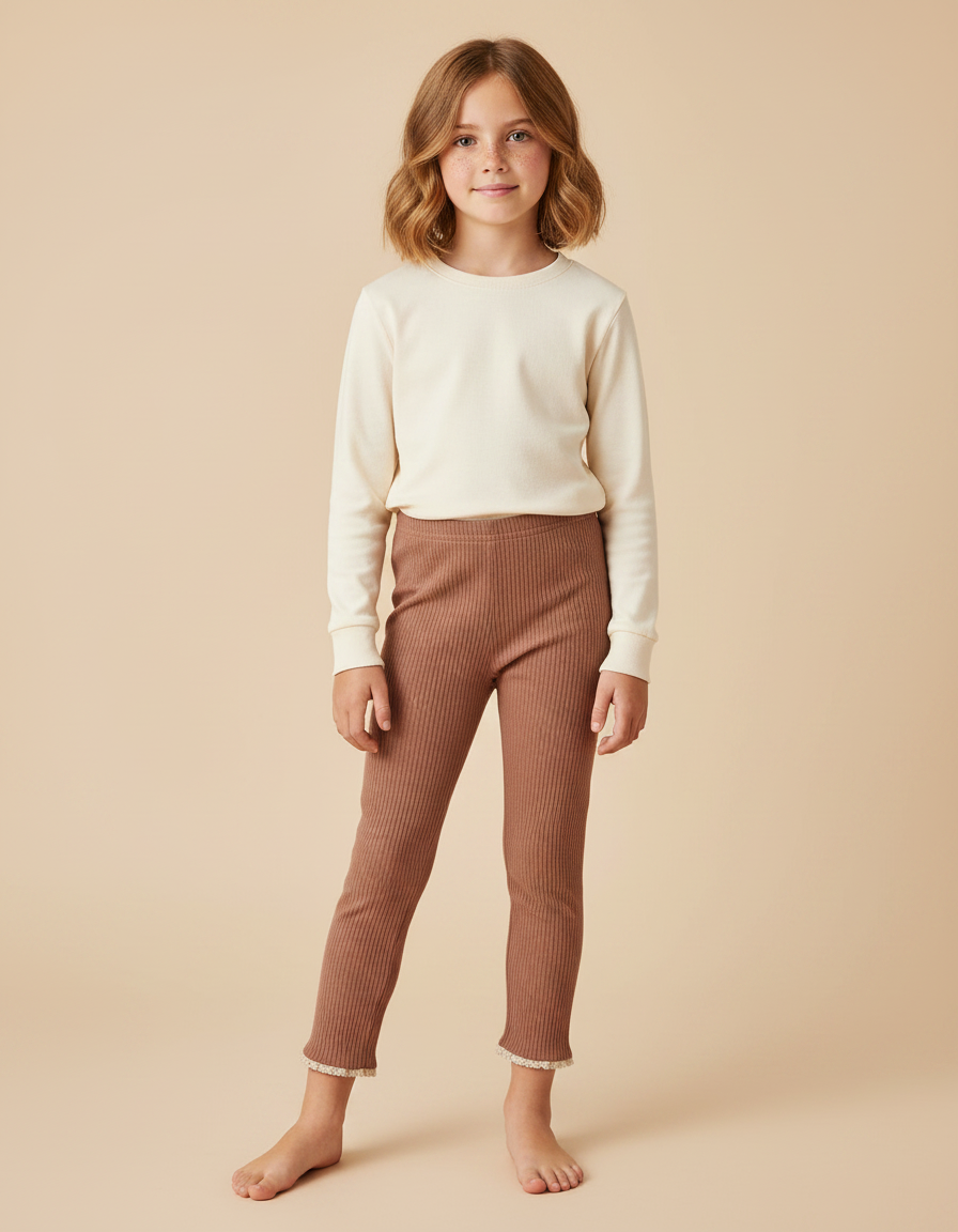 Pantalon Marron 6f03 - Maille
