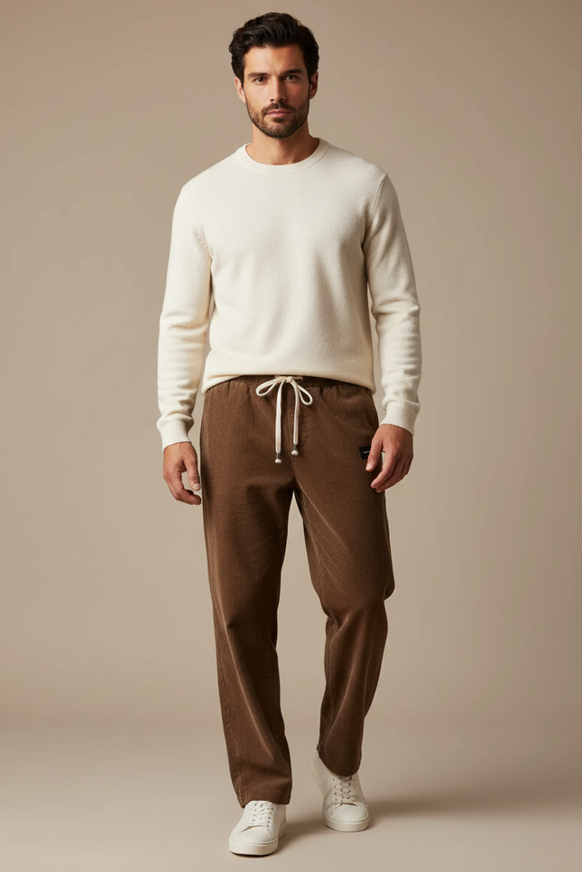 Pantalon Marron 2269 - Cordé