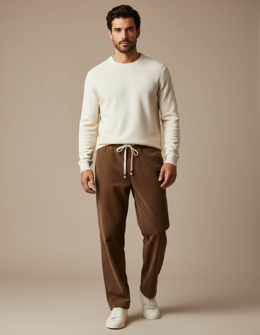 Pantalon Marron 2269 - Cordé