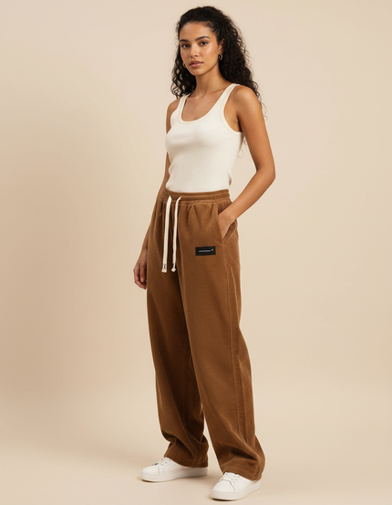 Pantalon Marron 701b - Cordé
