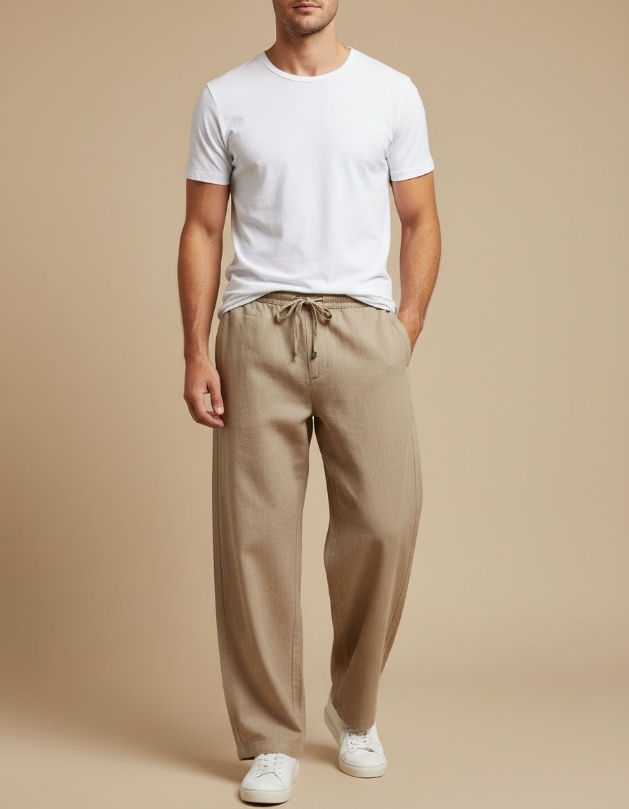 Pantalon Marron F583 - Lin