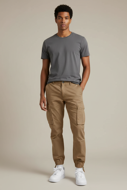 Pantalon Jogger Marron - Toile