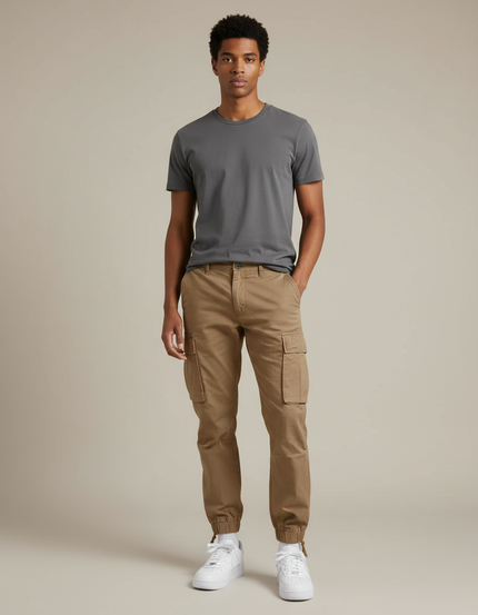 Pantalon Jogger Marron - Toile