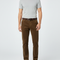 Pantalon Marron Côtelé Droit Homme Décontracté - Cordé