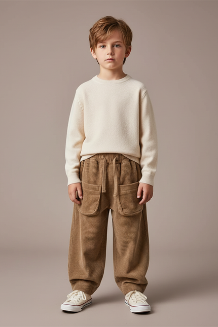 Pantalon Marron B58b - Cordé