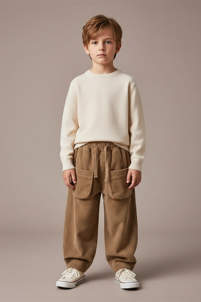 Pantalon Marron B58b - Cordé