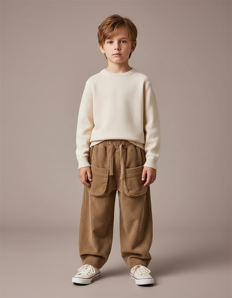 Pantalon Marron B58b - Cordé